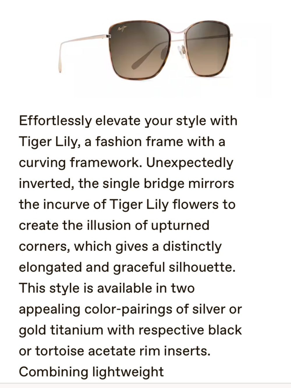 🆕 Maui Jim “Tiger Lily” Tortoiseshell Brown Polarized Lenses Sunglasses - Picture 10 of 10